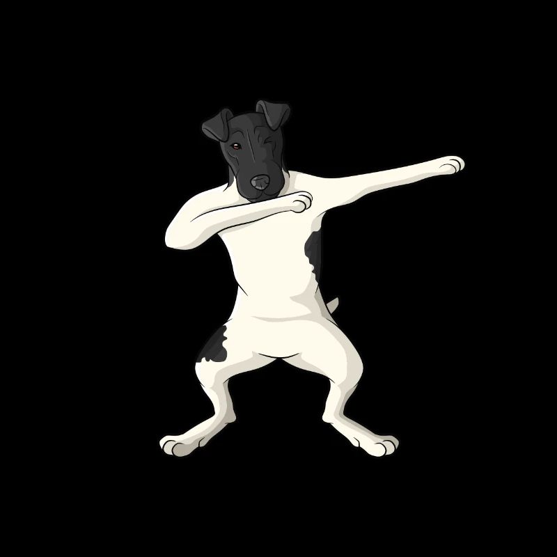 Glatthaar Foxterrier Hund