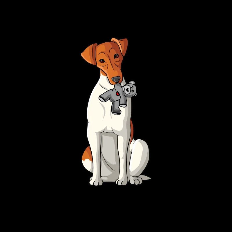 Glatthaar Foxterrier Hund