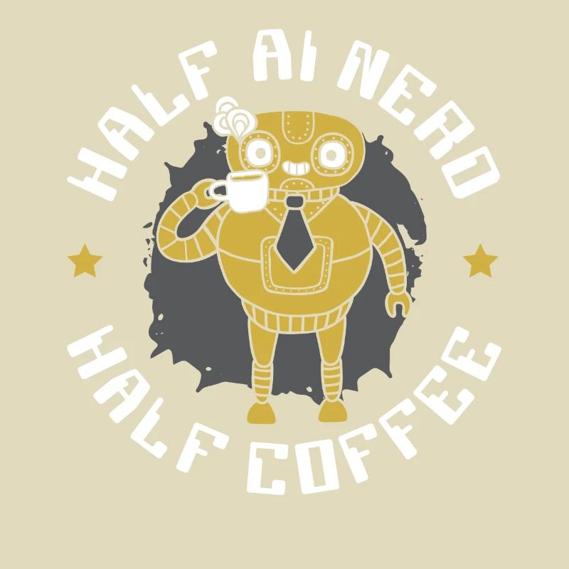 Half AI Nerd Half Coffee Artificial Intelligence
