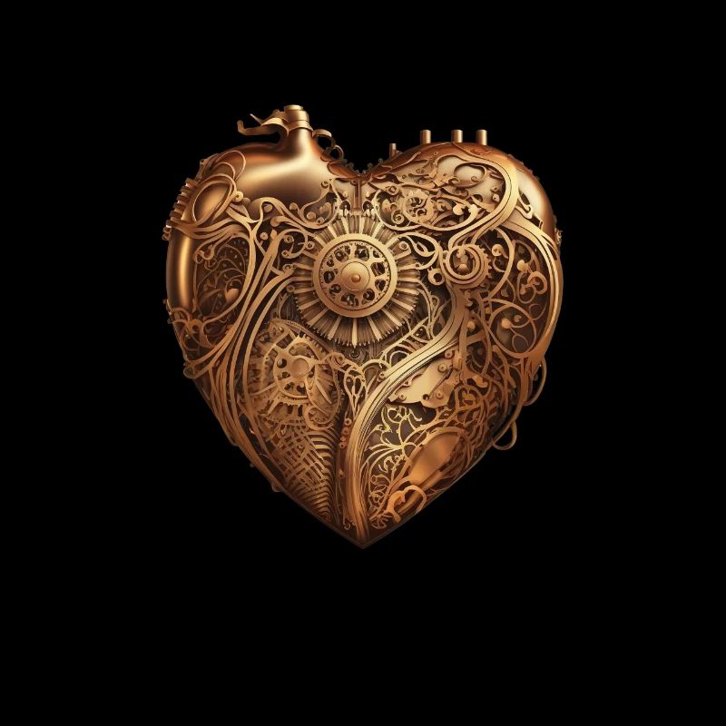 Steampunk Mechanik Herz