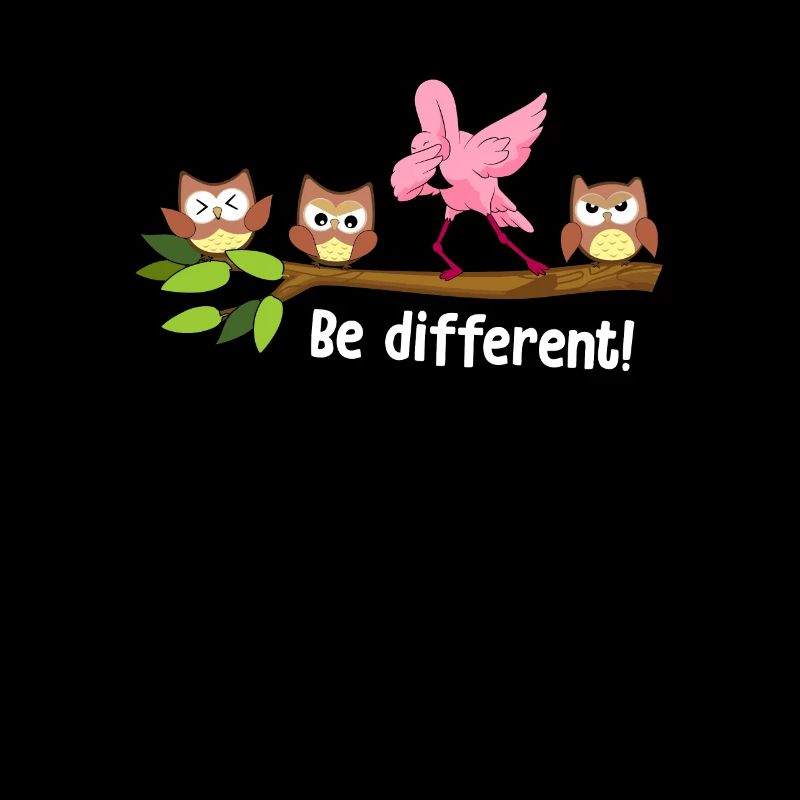 Be Different Dabbing Flamingo