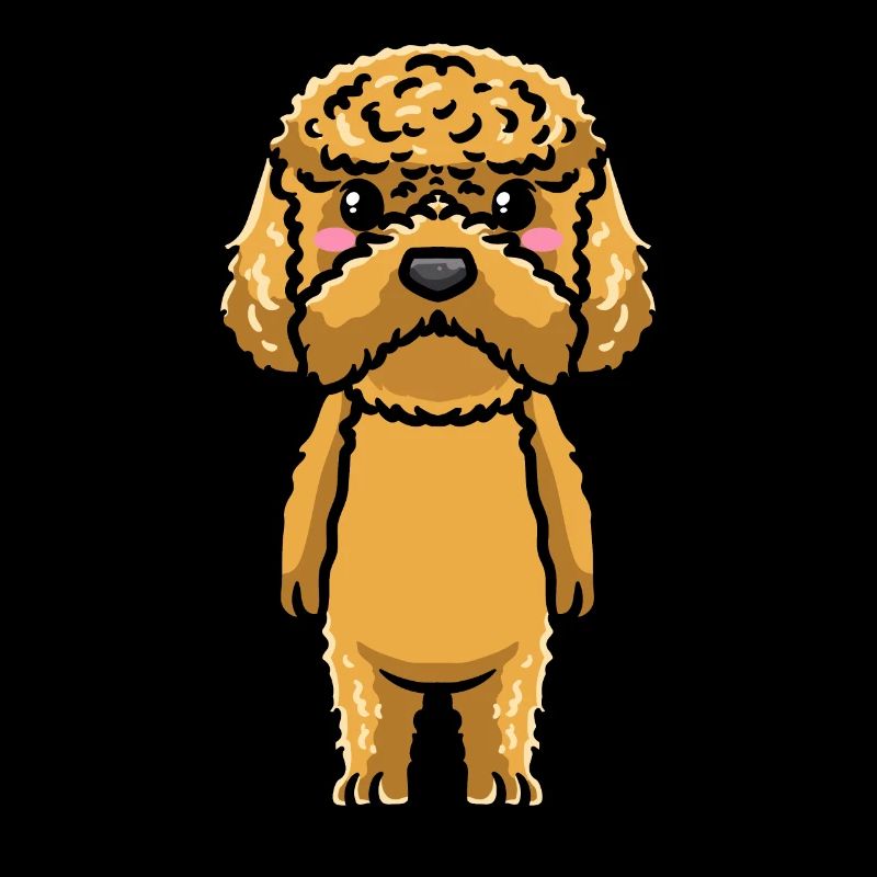 Kawaii Cockapoo Hund Emoticon