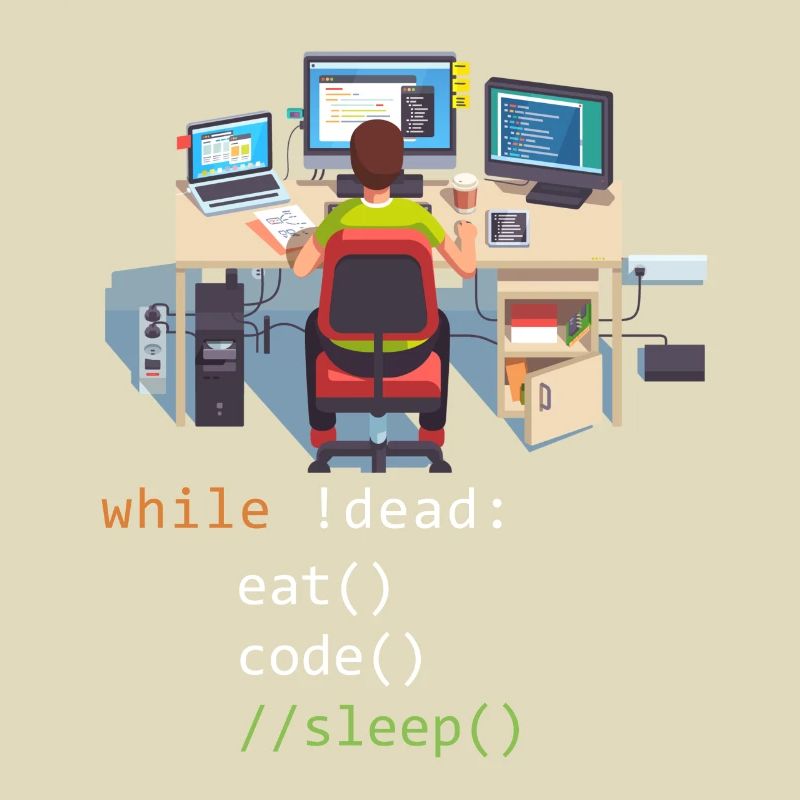 Informatik Python Programmierer Eat Code Sleep