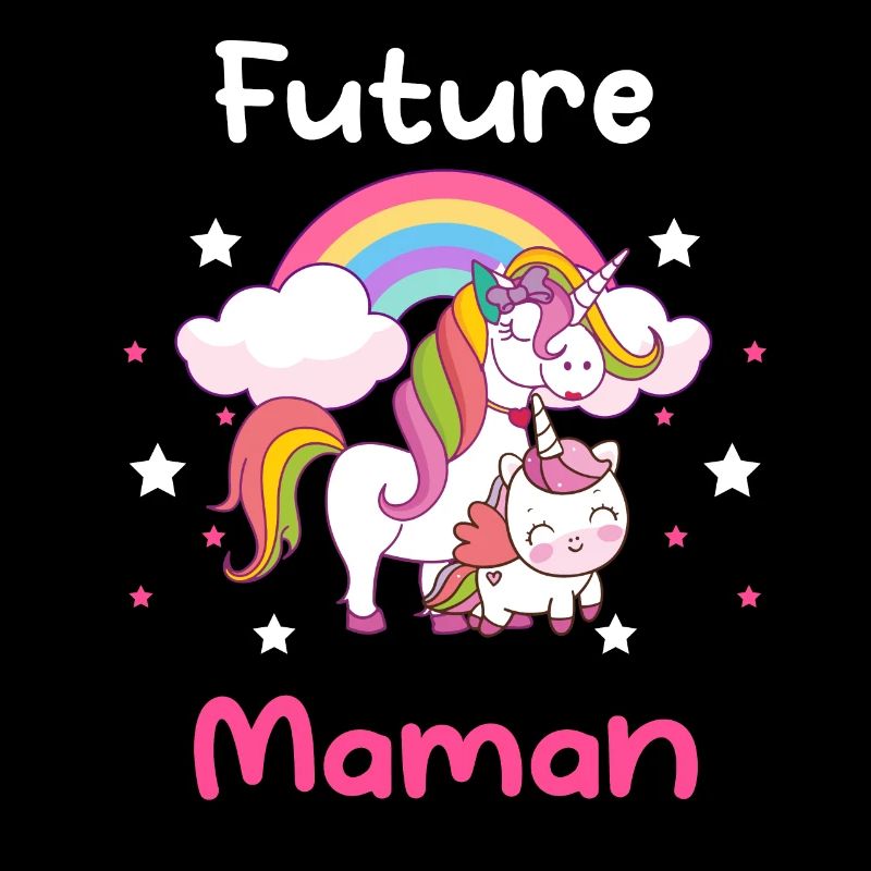 Future maman licorne annonce grossesse mère