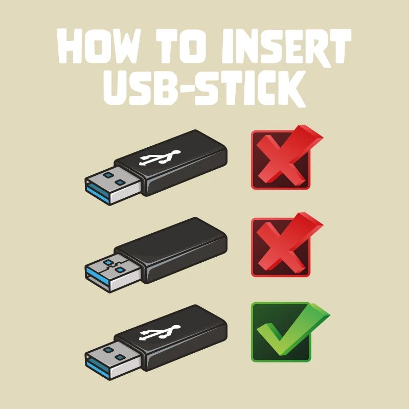 How To Insert USB Stick Funny Programmer Meme