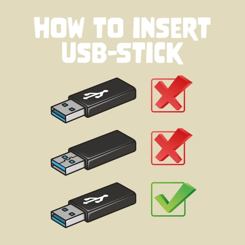 How To Insert USB Stick Funny Programmer Meme
