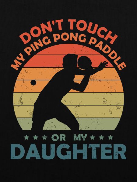 PingPong Player Lustiges Tischtennis Papa