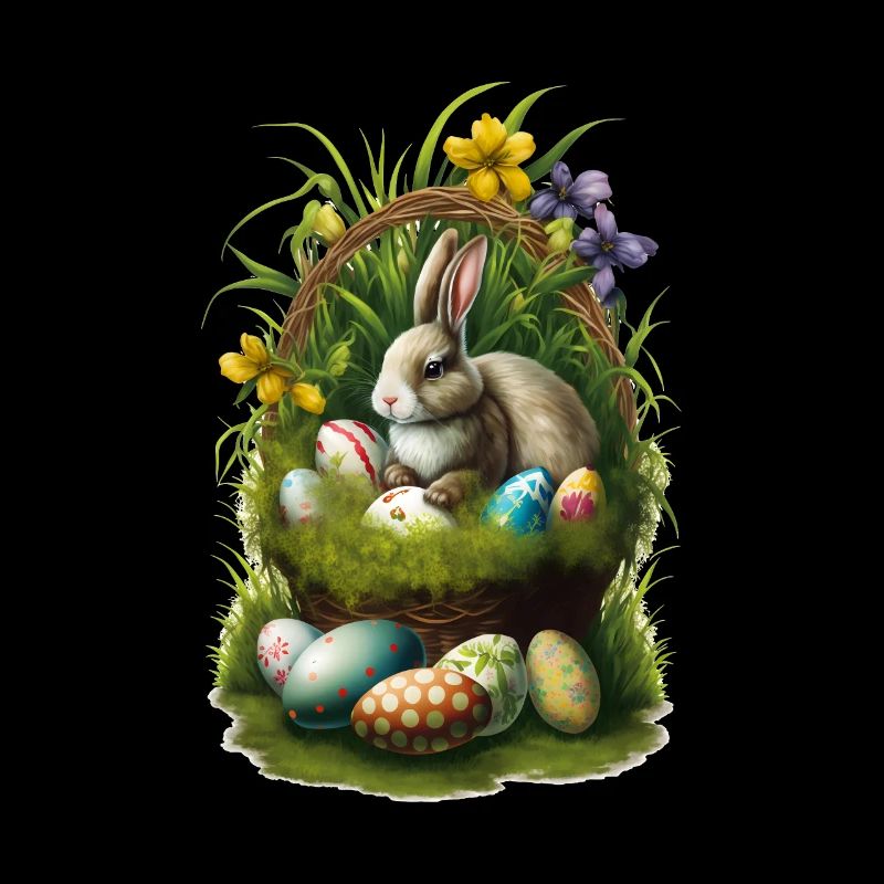Easter Bunny with Easter Eggs Easter
