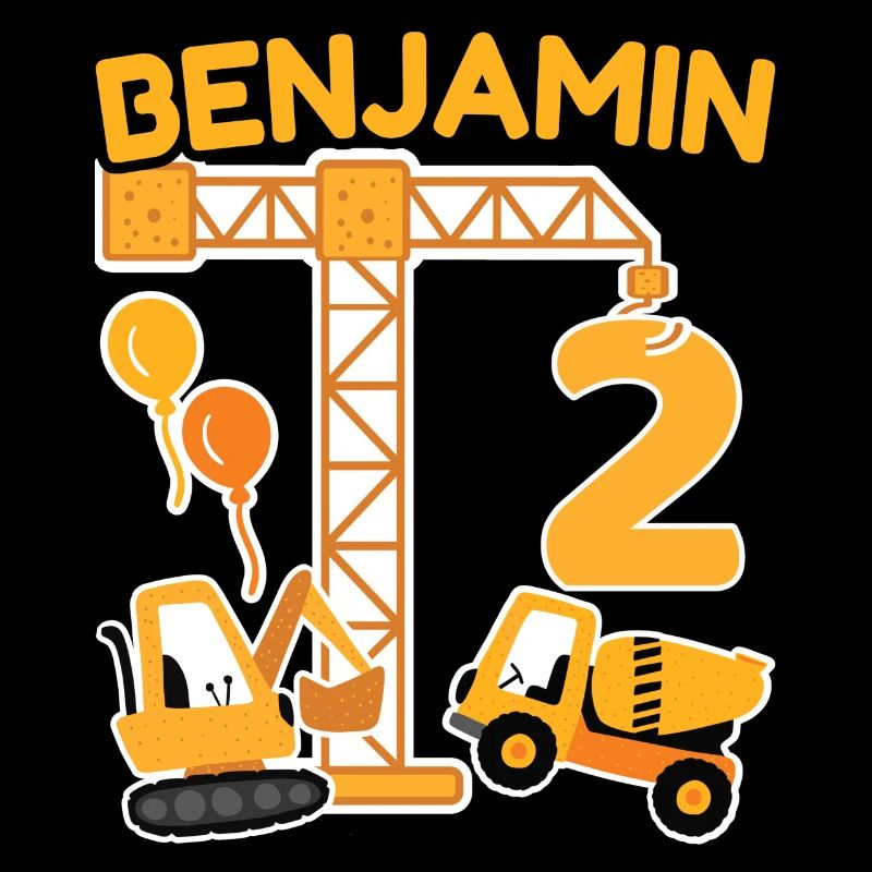 2. Geburtstag Vorname Benjamin Bagger Deko