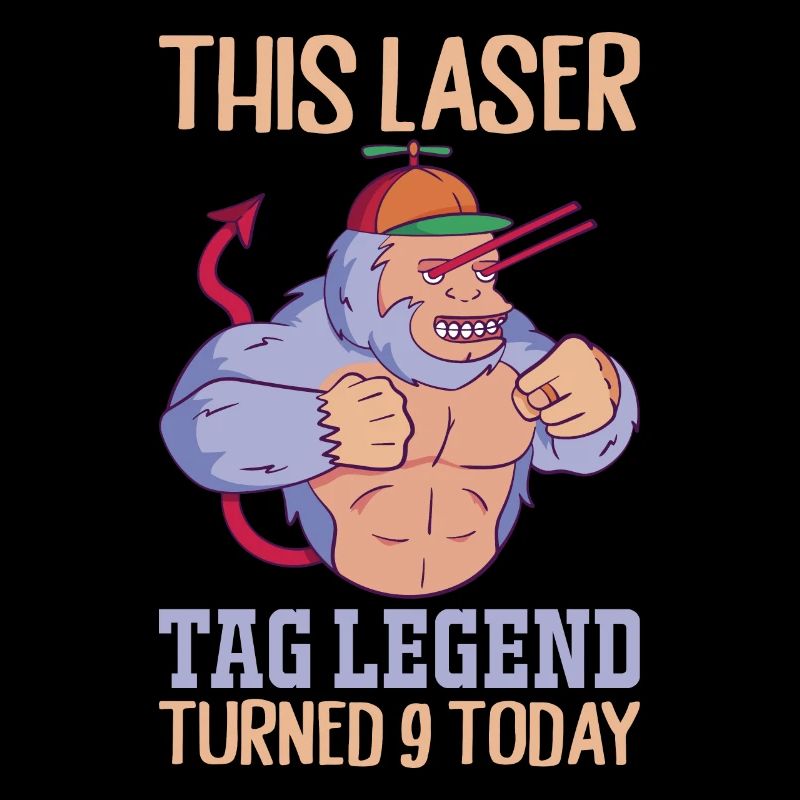 Laser Tag Legend Children 9th Birthday Gorilla