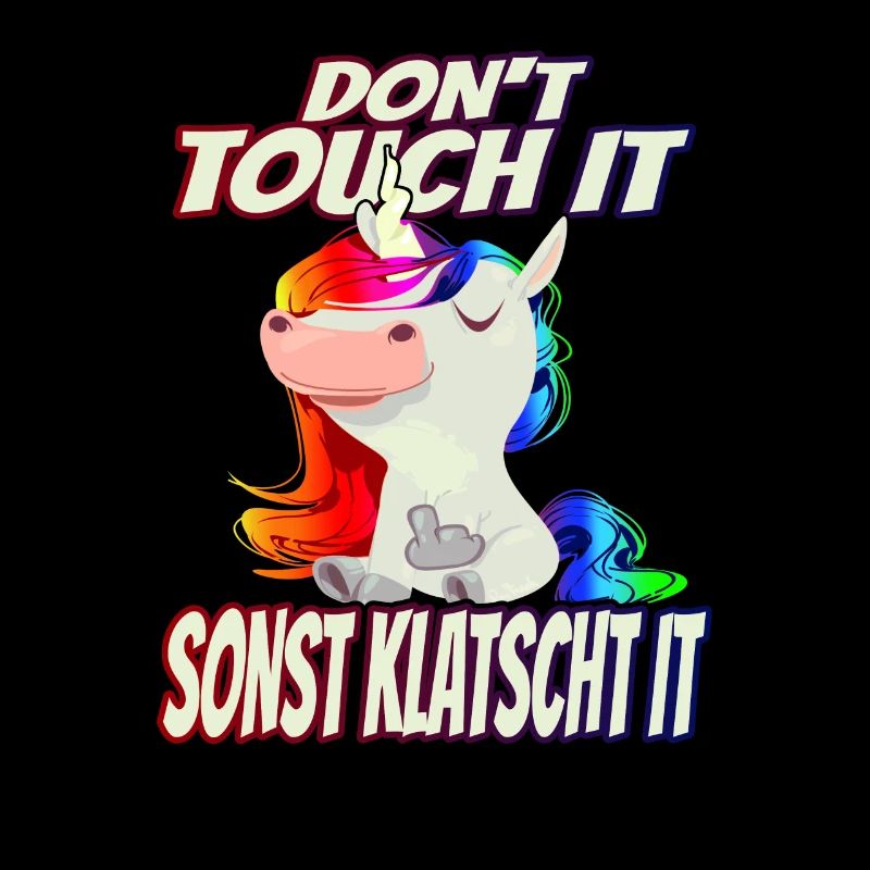 Don't Touch it sonst Klatscht it - Regenbogen