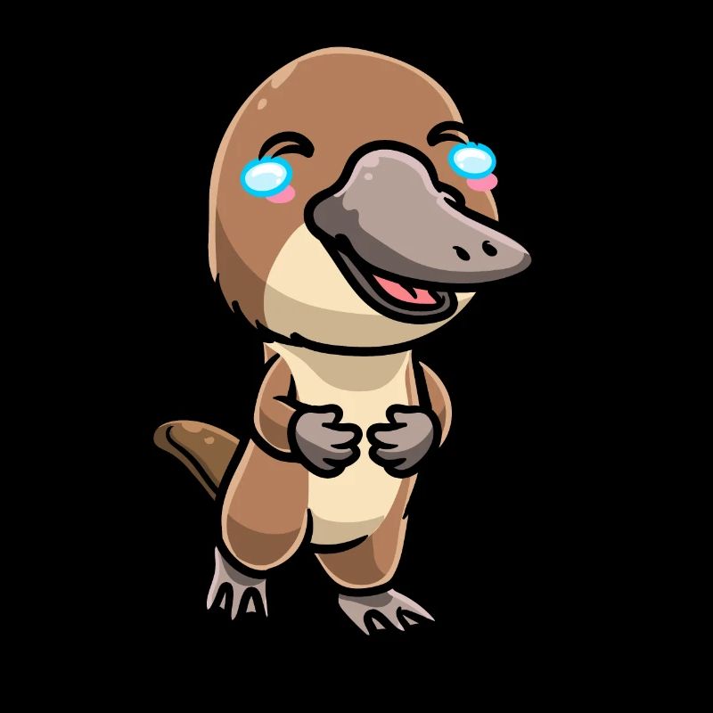 Kawaii Schnabeltier Emoticon