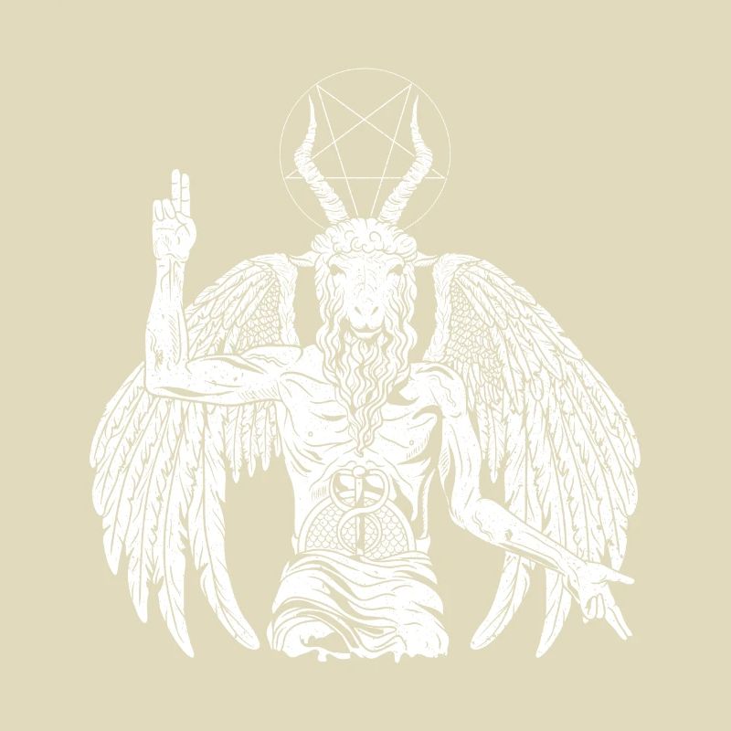 Baphomet 666 Chèvre Satanique Occulte Evil Satan Devil