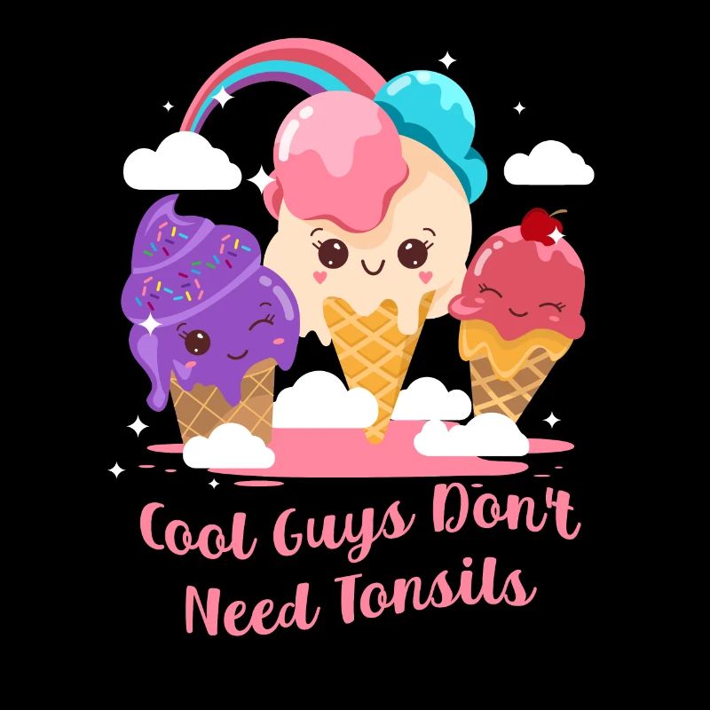 Cool Guys Don't Need Tonsils Funny Tonsillectomy