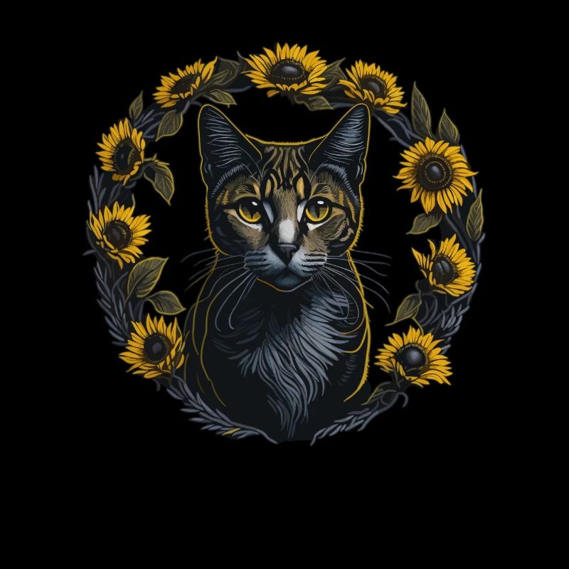 Tournesol chat été chat