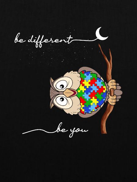 Be Different Puzzle Autismus Eule