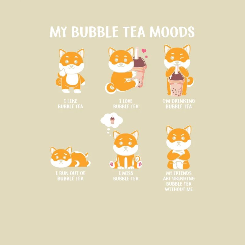 Boba Bubble Tea Cup dans le style Anime