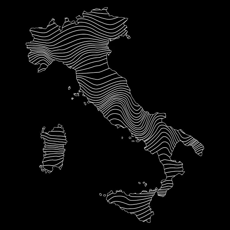 ITALY Abstract Map