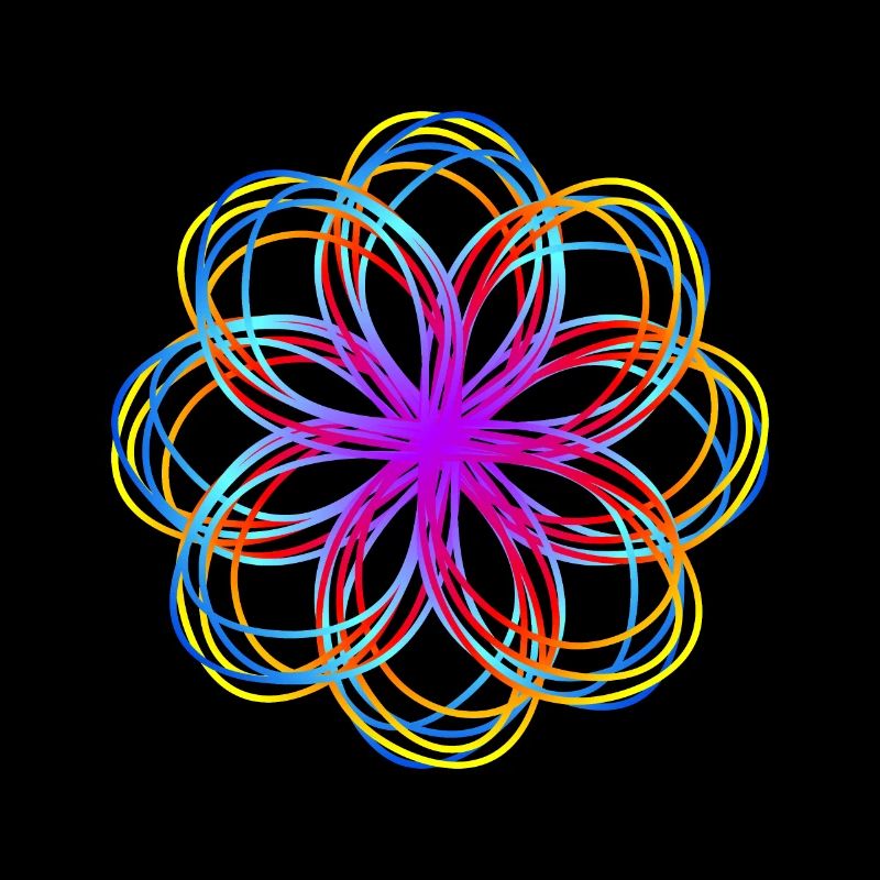 étoile colorée
