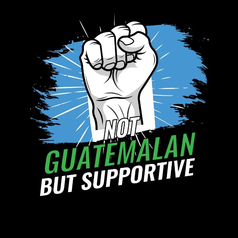 Pas guatémaltèque mais un drapeau guatémaltèque de soutien
