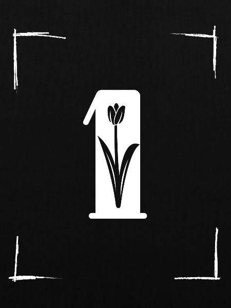 number 1 initial