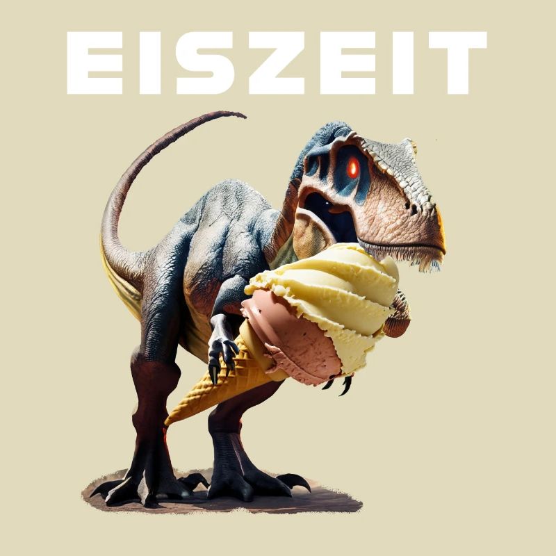 Eiszeit mit Dinosaurier