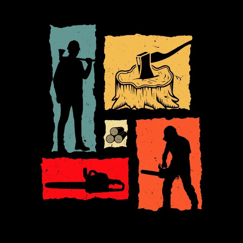 Bûcheron Rétro