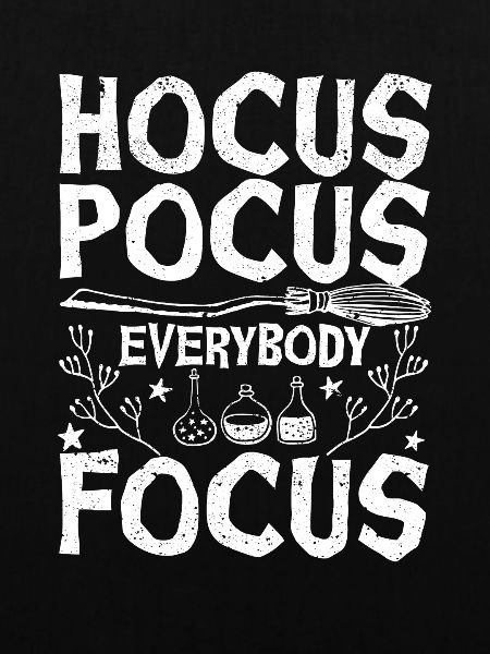 Hocus-pocus Everybody concentrates funny