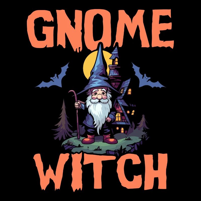 Gartenzwerg Halloween Süßes oder Saures Gärtner