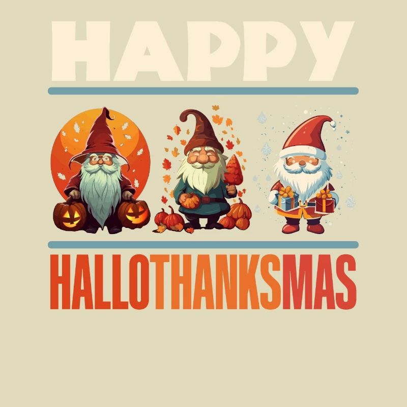 Gartenzwerg Halloween Süßes oder Saures Gärtner