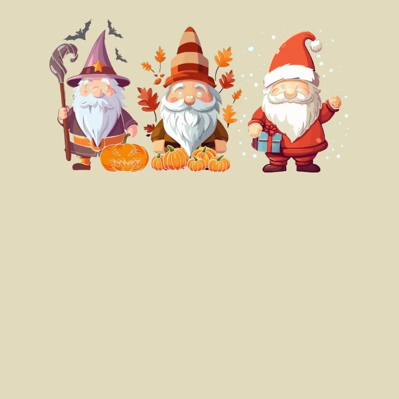 Gartenzwerg Halloween Süßes oder Saures Gärtner