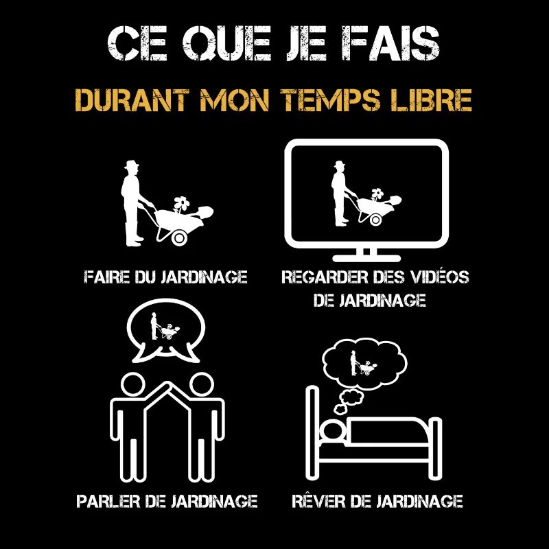 jardinage temps libre humour