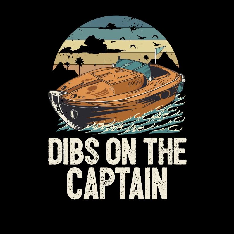 Dibs On The Captain Pontoon Queen Motorboating