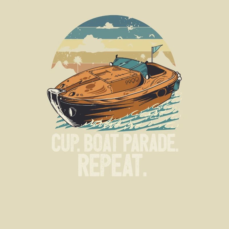 Motorboating Drinking Party Cup Boat Parade