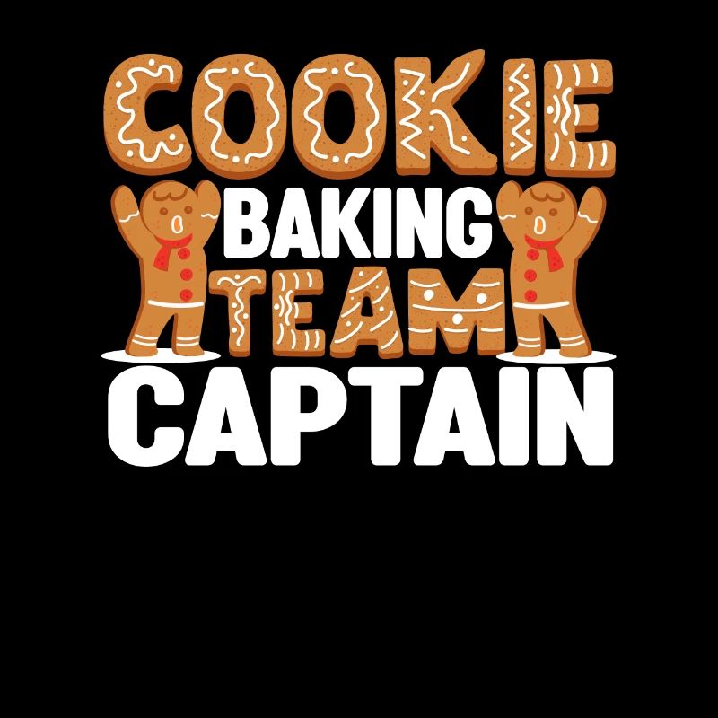 Cookie Baking Team Captain Funny Gingerbread Man