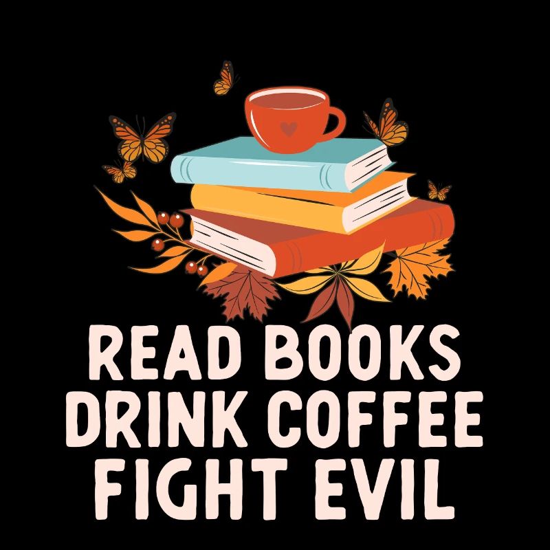 Reading books, drinking coffee, fighting evil