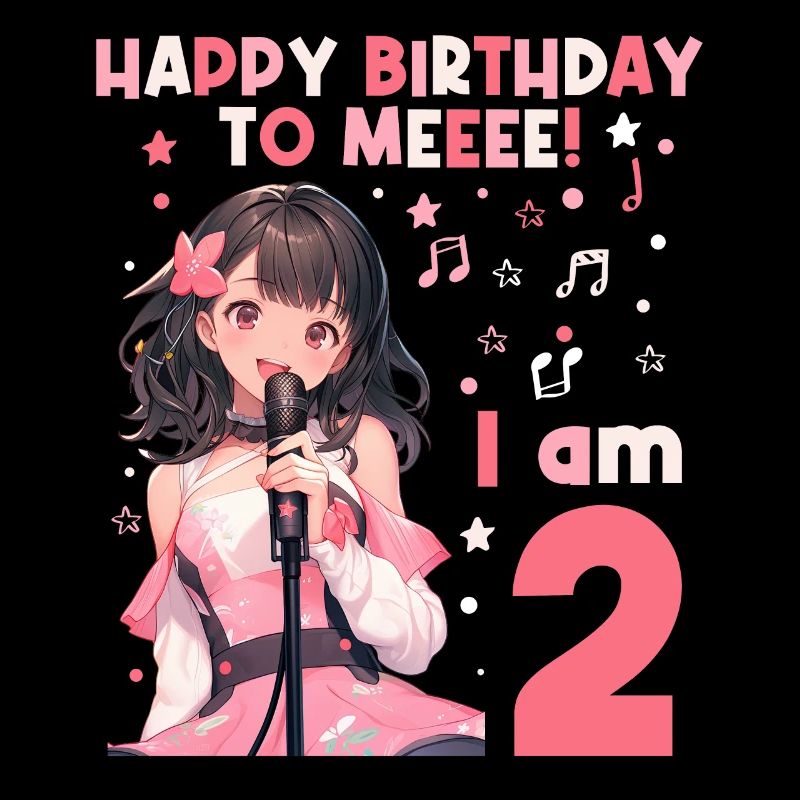 Anime Mandga K-Pop KPop Mädchen 2. Geburtstag