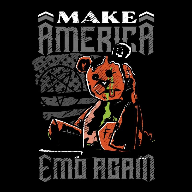 Emoticon Make America Emo Again Emocore Aesthetic