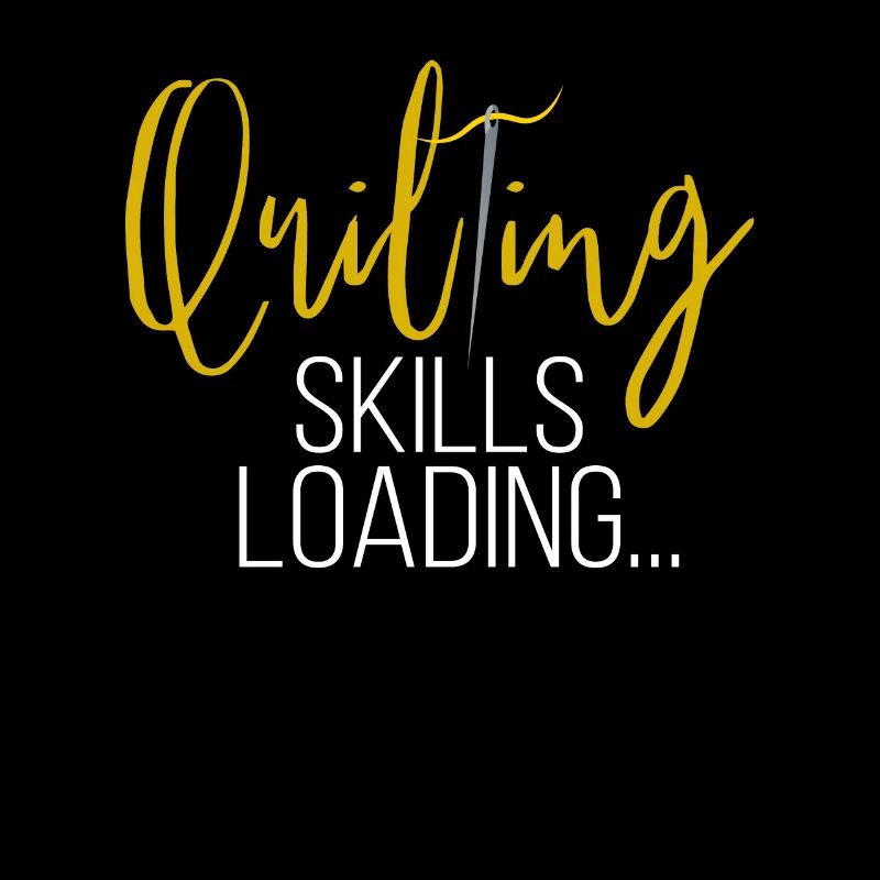 Quilting Skills Loading Funny Sewing Machine