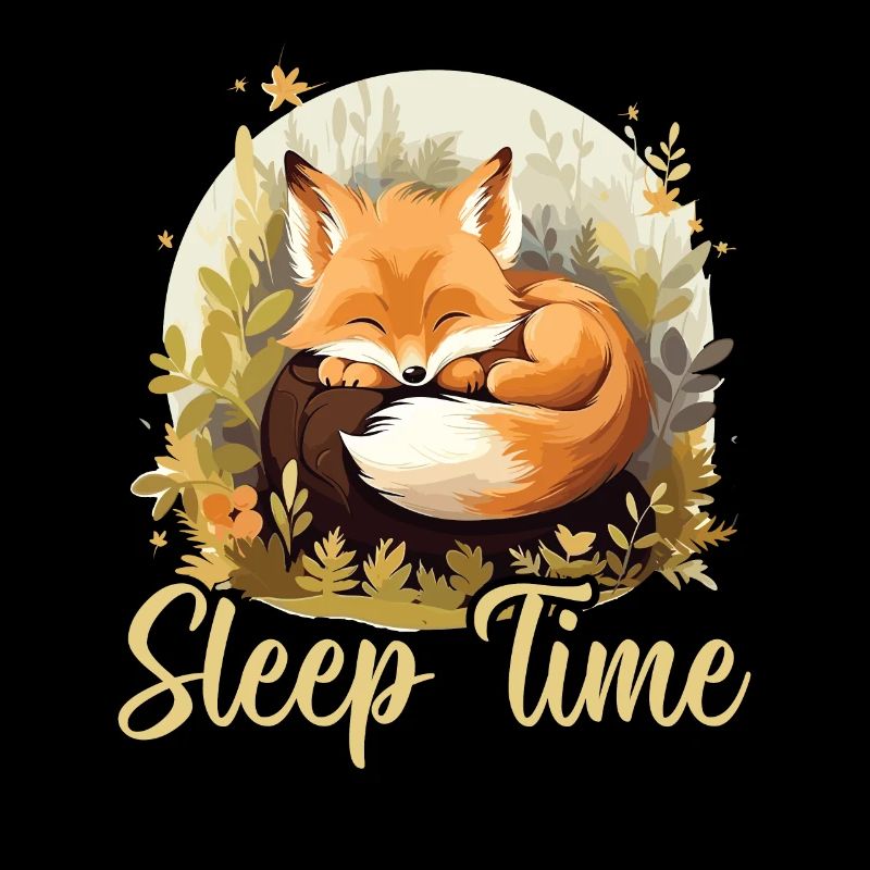 Sleeping Fox Sleepyhead Napping Sleep Fox Lover
