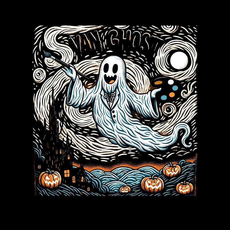 Van Ghost Art Professeur d’Halloween