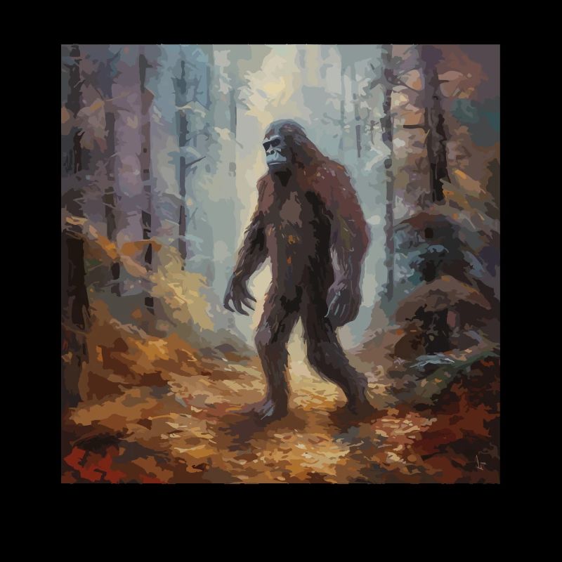 Gemälde Kunst Sasquatch Funny Graphic Acts