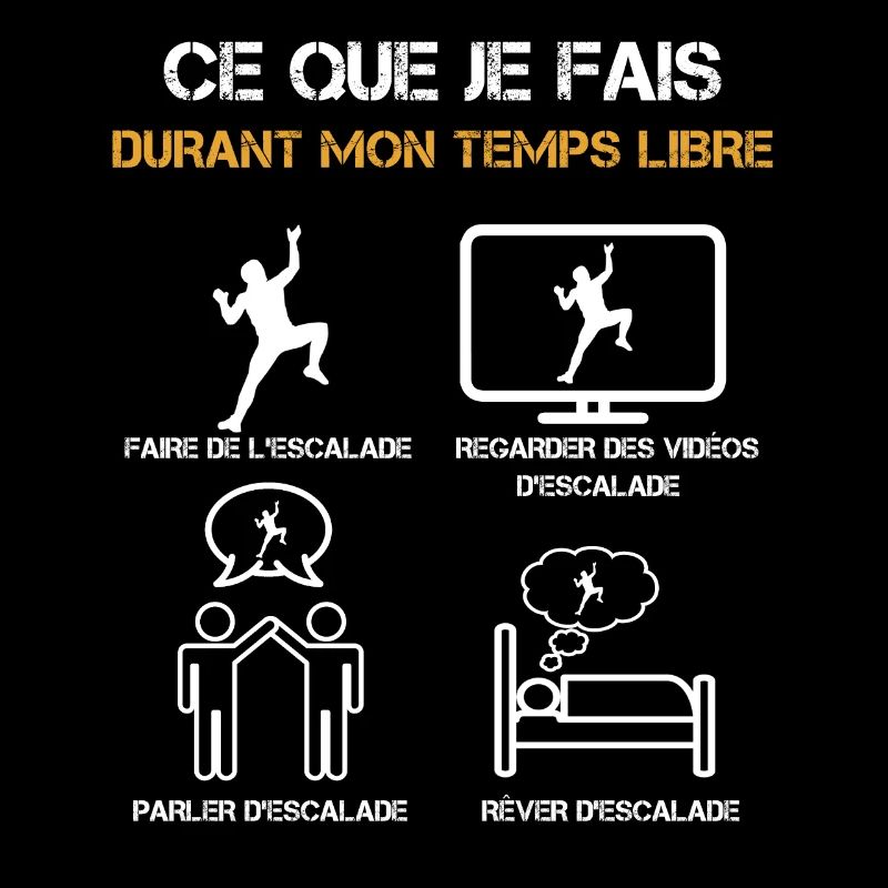 ce que je fais durant mon temps libre escalade
