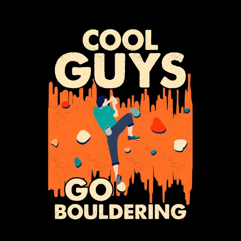Cool Guys Go Bouldering Boulder Climbing