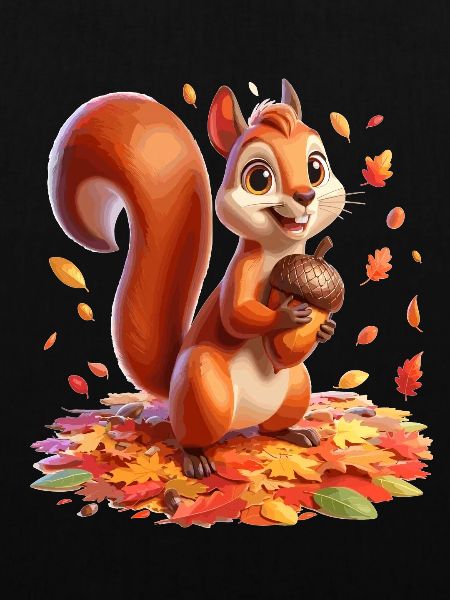 Eichhörnchen im Herbst