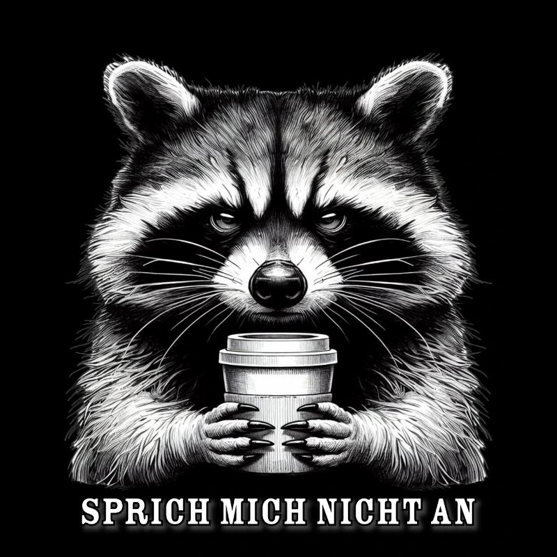 Grantiger Waschbär