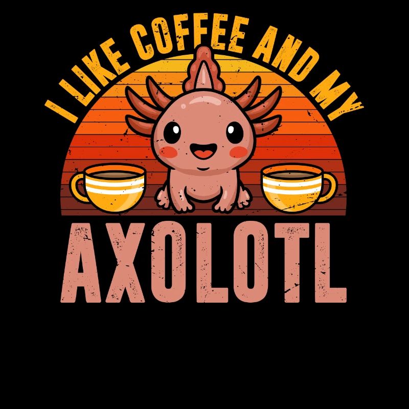 J’aime le café et mon axolotl