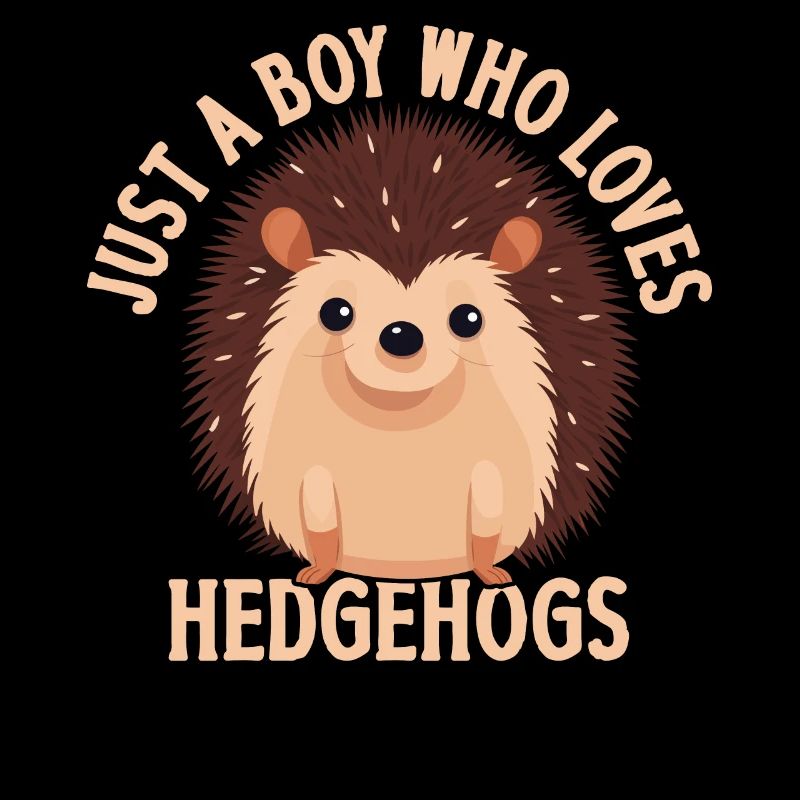 Nur Ein Junge, Der Igel T-Shirt Liebt