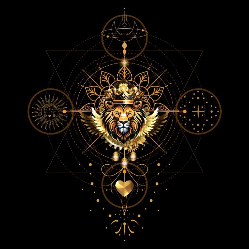 Le courage, c’est de l’or - Extravagant Lion Design