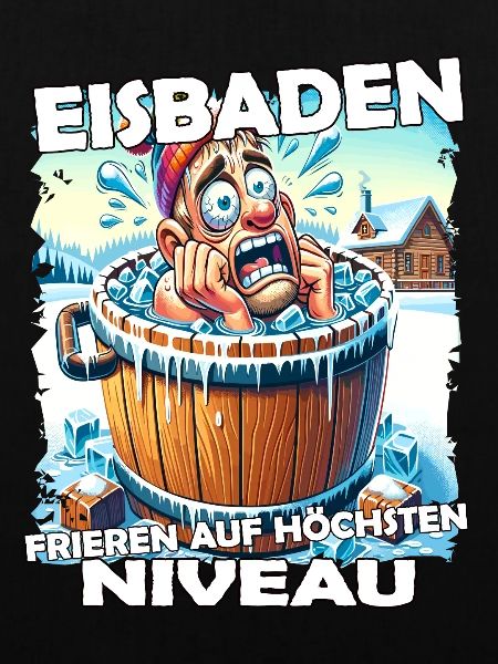 Eisbaden Winterbaden Lustig